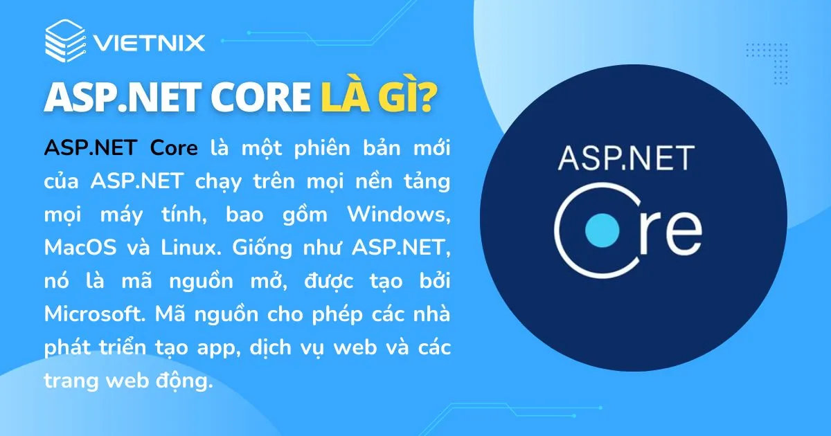 ASP.NET Core là một phiên bản mới của ASP.NET