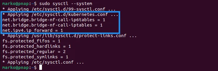 Áp dụng ngay các thiết lập kernel