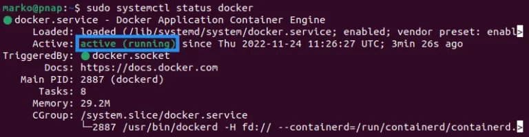 Kiểm tra Docker đã chạy chưa