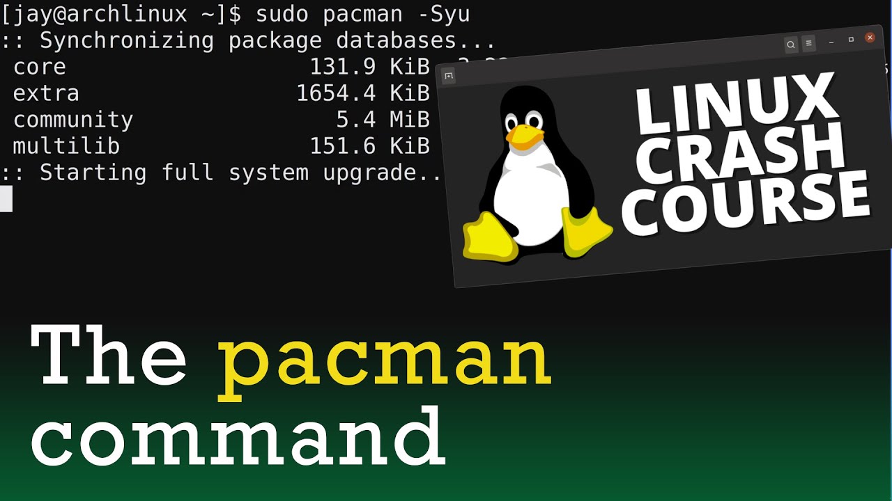 Lệnh Pacman hỗ trợ cập nhật tất cả các gói đã cài đặt