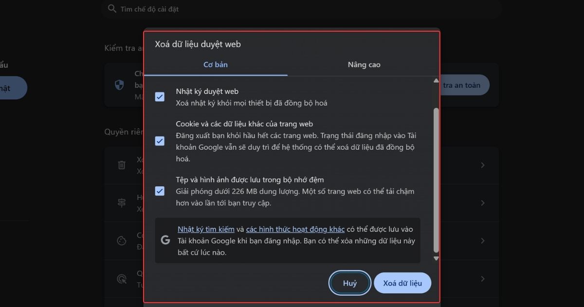 Lỗi err_ssl_protocol_error là gì? Nguyên nhân và cách khắc phục nhanh chóng 40 Xóa Lịch sử Duyệt web, Cache và Cookie