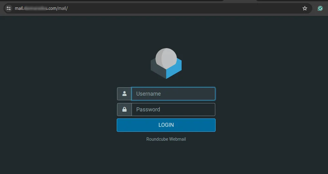 Truy cập giao diện webmail Roundcube - Nguồn: Internet