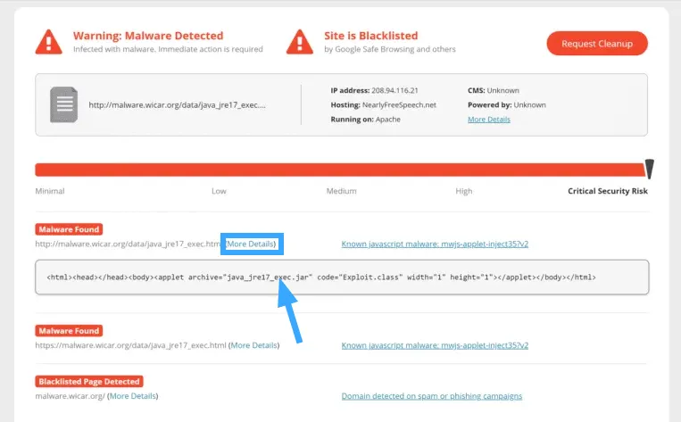 Cách sửa lỗi website bị cảnh báo chứa phần mềm độc hại 29 Sucuri SiteCheck