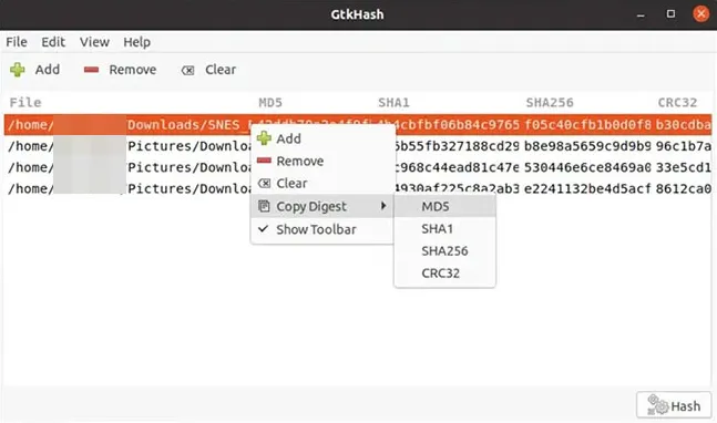 Lưu tất cả các hash vào một file - Nguồn: Internet