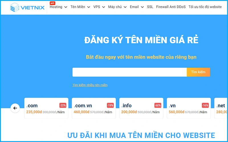 Đăng ký tên miền .edu.vn tại Vietnix