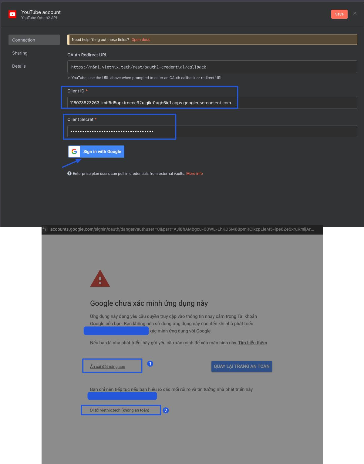 Cấu hình Authentication