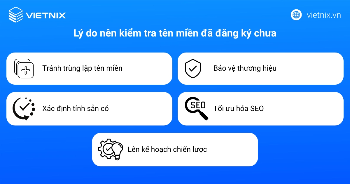 Lý do nên kiểm tra tên miền đã đăng ký chưa