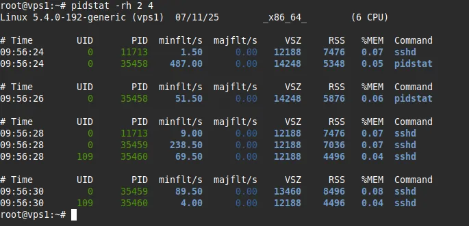 Theo dõi CPU theo từng luồng (thread) của một tiến trình cụ thể