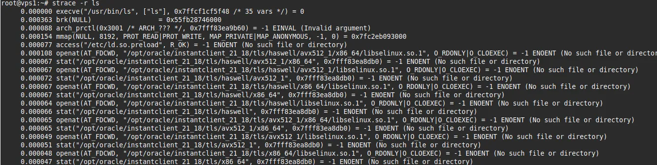 In dấu thời gian (timestamp) của từng lời gọi