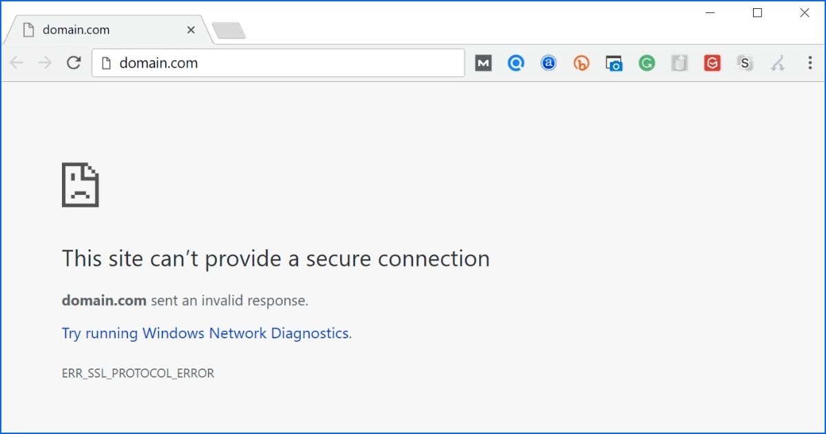 Lỗi err_ssl_protocol_error là gì? Nguyên nhân và cách khắc phục nhanh chóng 37 Tình trạng lỗi ERR_SSL_PROTOCOL_ERROR
