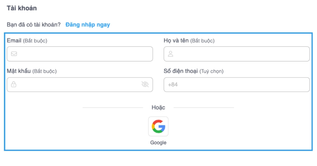 Để tiếp tục, hệ thống sẽ yêu cầu bạn đăng nhập vào tài khoản Vietnix