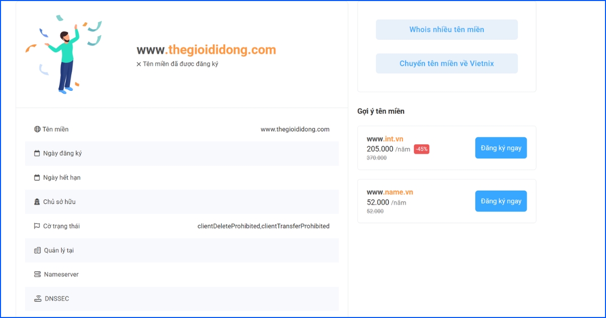 Tìm chủ sở hữu thực sự tên miền: Tra cứu WHOIS Vietnix 31 Ví dụ trường hợp thông tin chủ sở hữu bị ẩn