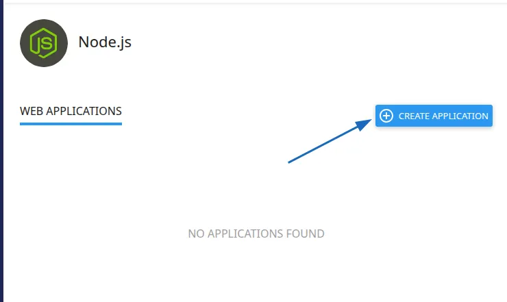 Chọn Create Application