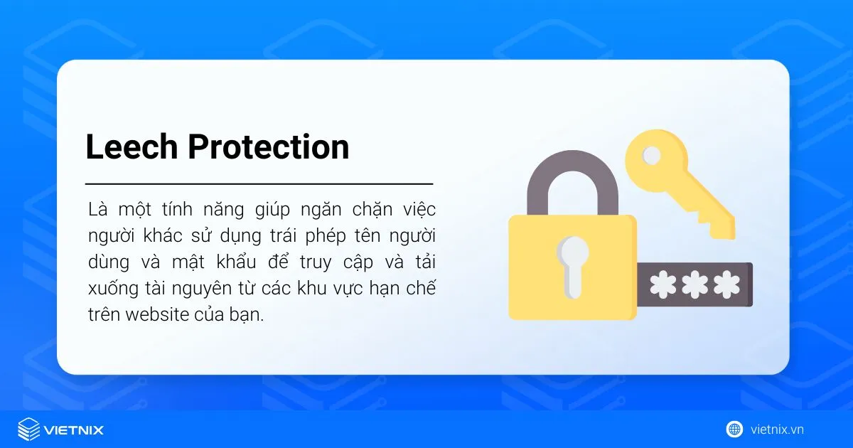 sử dụng Leech Protection trên cPanel