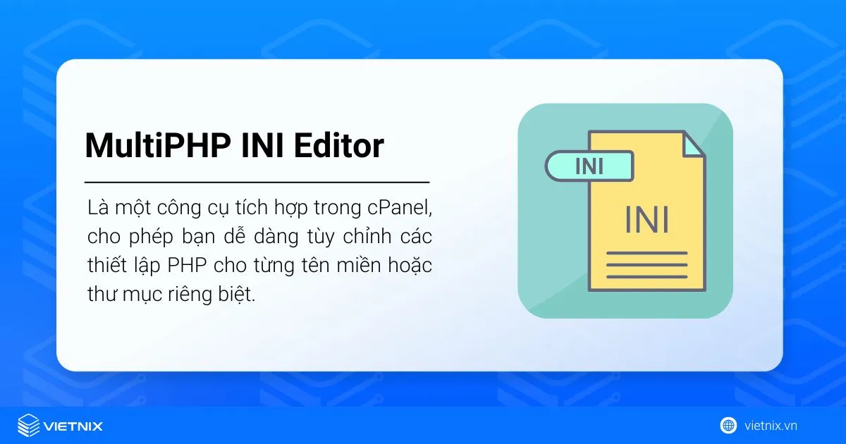 sử dụng MultiPHP INI Editor trên cPanel