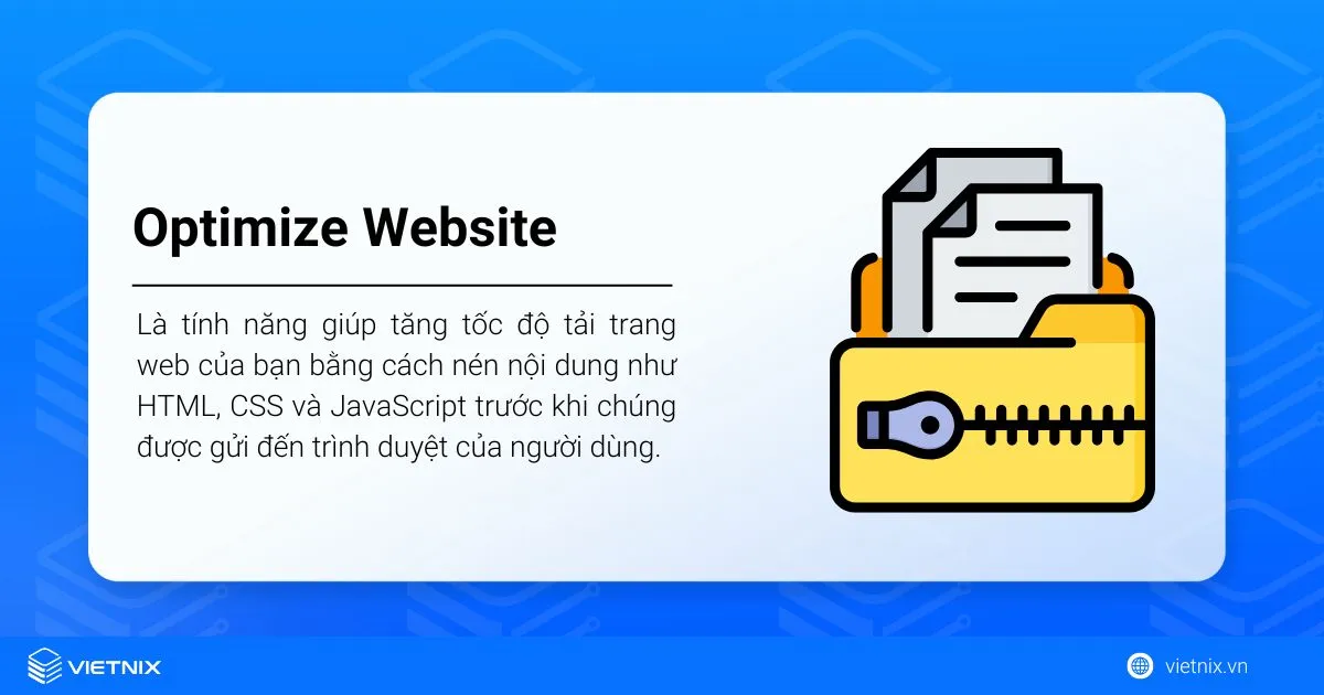 Optimize Website trên cPanel