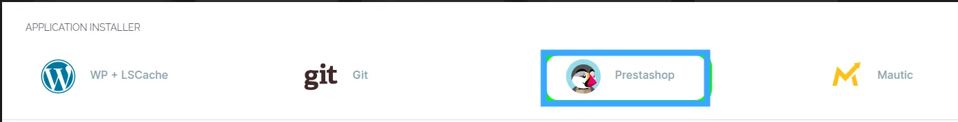 cài đặt PrestaShop trên CyberPanel