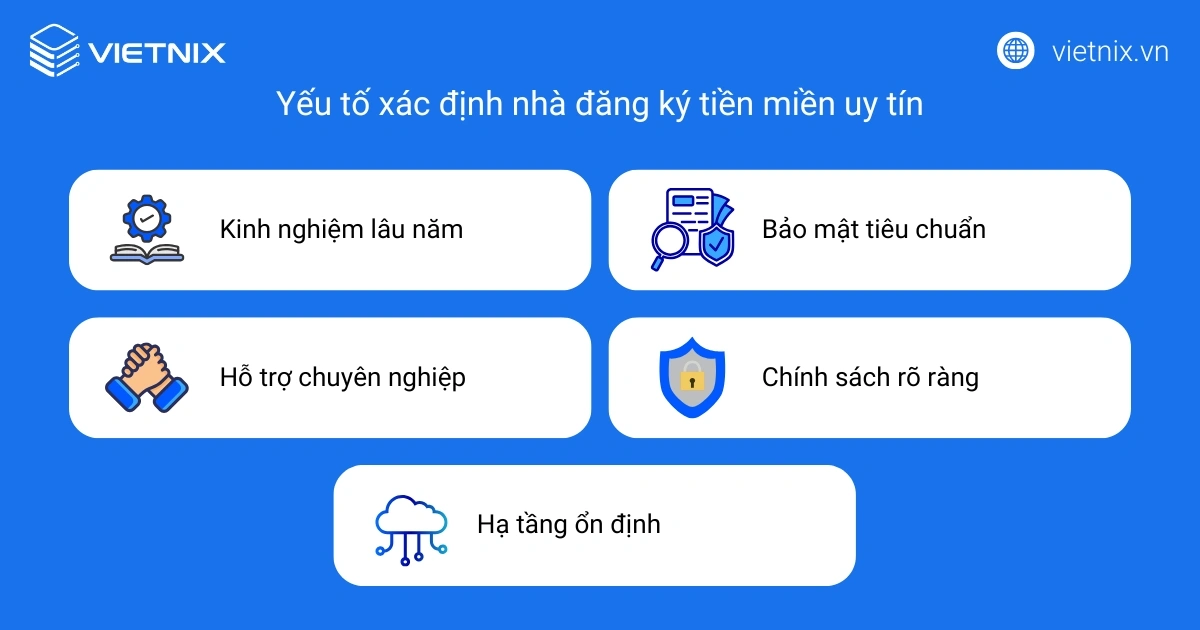 Xác định nhà đăng ký tên miền uy tín