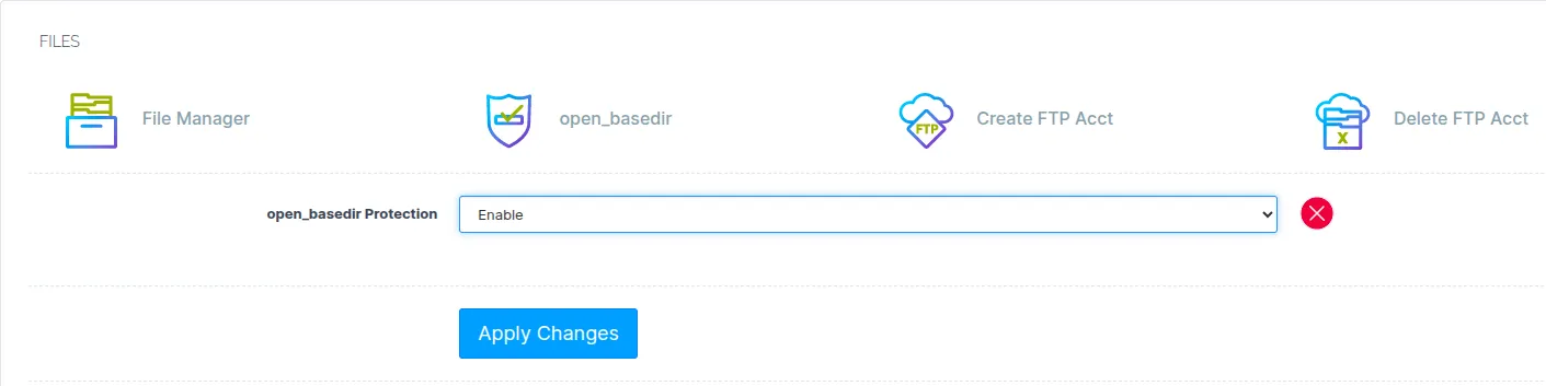 bật Open_basedir trên CyberPanel