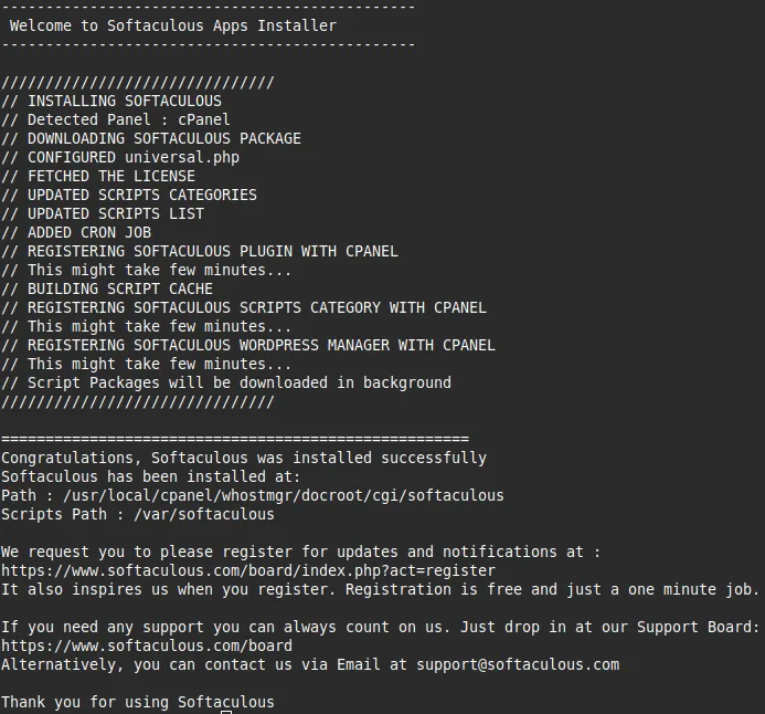 Cách cài đặt Softaculous trên WHM