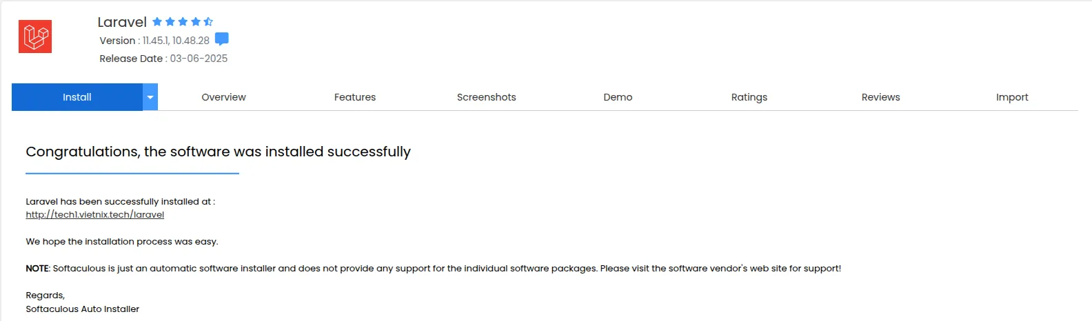 cai dat softaculous tren whm cpanel 8
