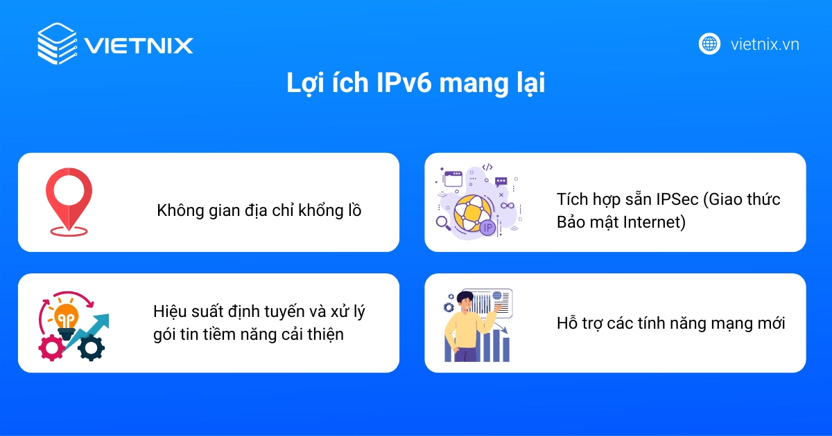 IPv6 mang đến nhiều lợi ích