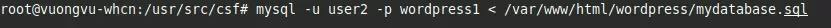 Import database