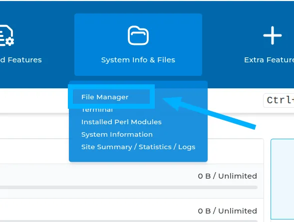Chọn File Manager