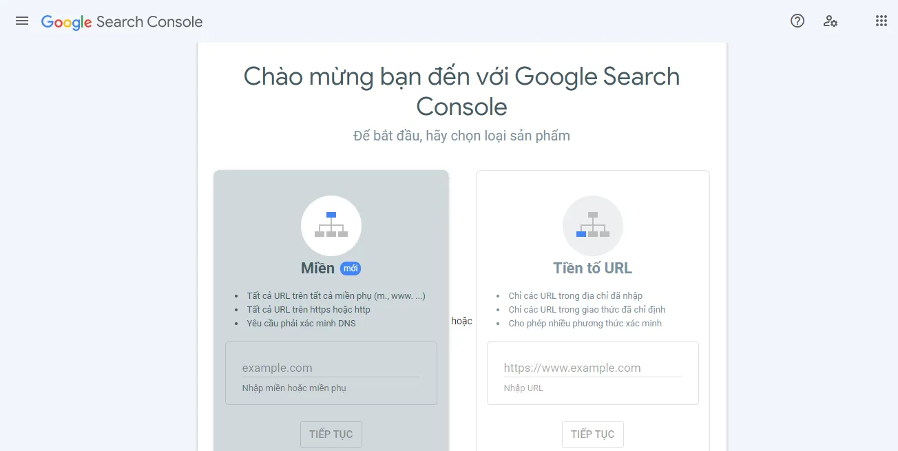 Sử dụng công cụ Google Search Console