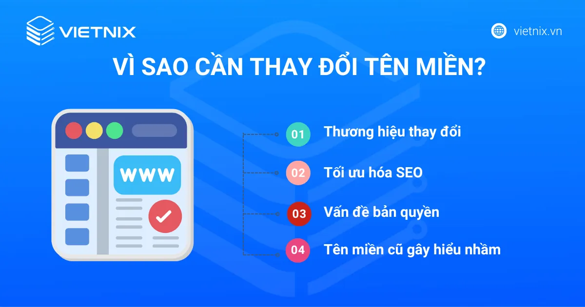 Vì sao cần thay đổi tên miền không mất thứ hạng