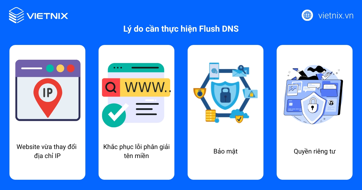 Flush DNS là gì? Cách xóa cache DNS trên các hệ điều hành phổ biến 19 Có nhiều lý do khiến bạn cần thực hiện Flush DNS