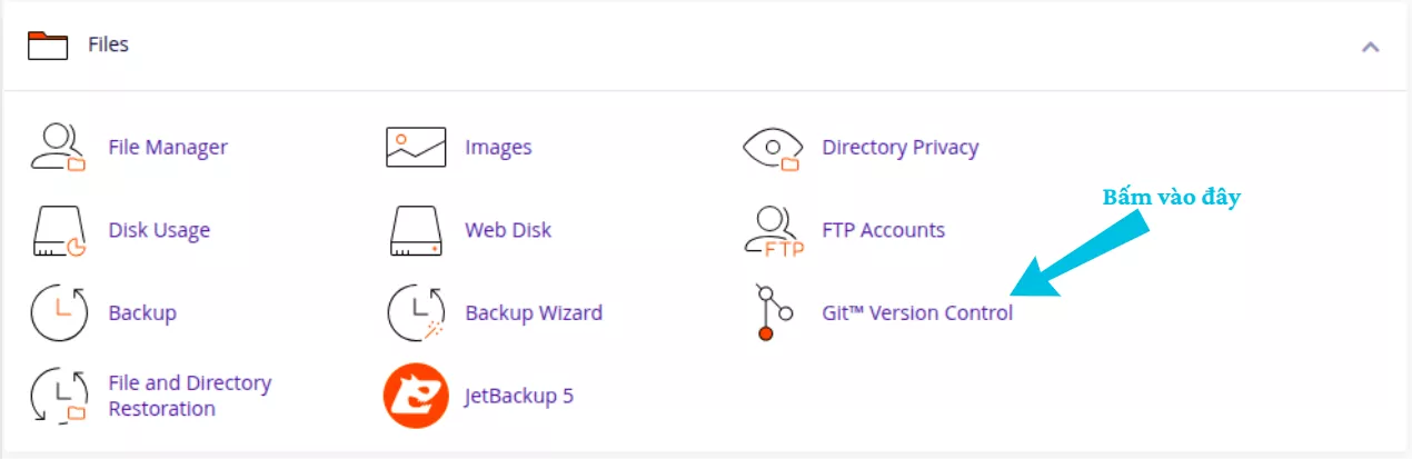 Chọn Git™ Version Control 