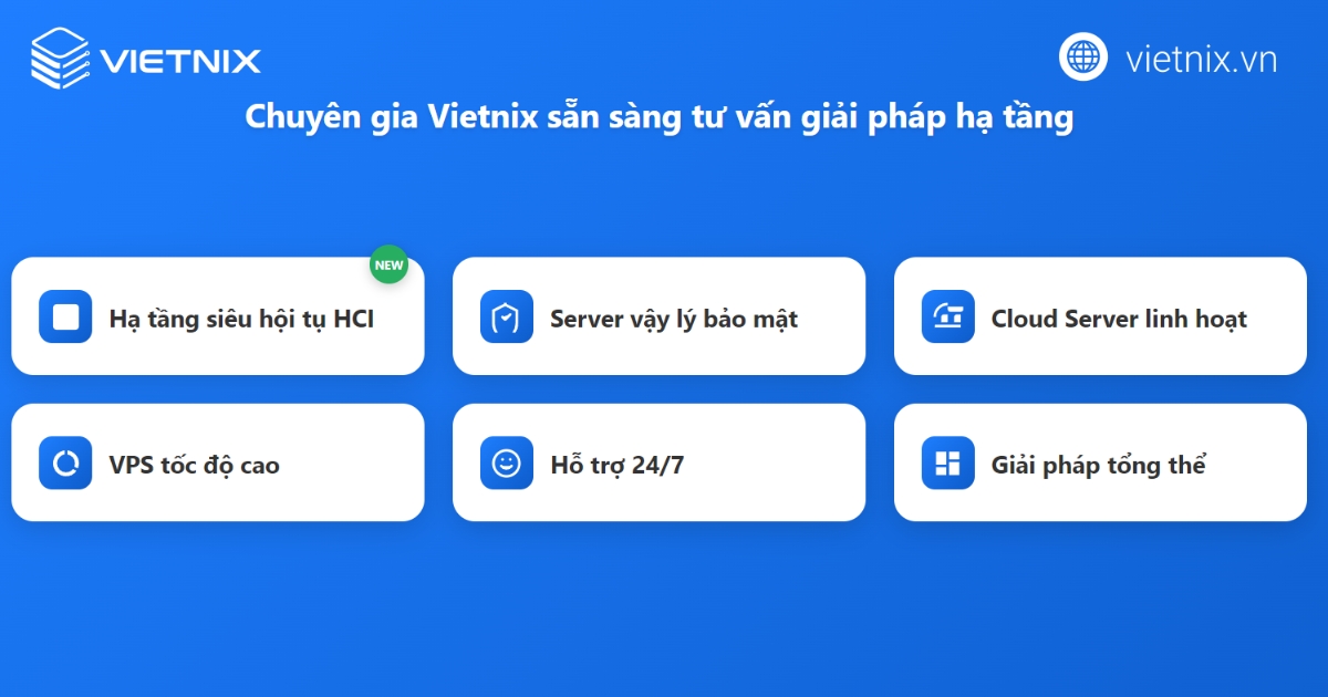 HCI là gì? Lợi ích nổi bật và nguyên lý hoạt động 24 Giải pháp hạ tầng số linh hoạt tại Vietnix