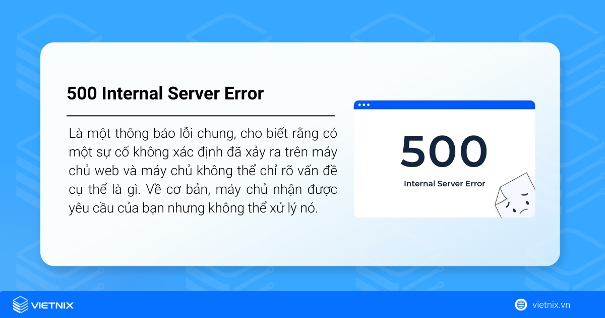 Lỗi 500 Internal Server Error: Nguyên nhân, cách sửa chi tiết 14 Định nghĩa 500 Internal Server Error