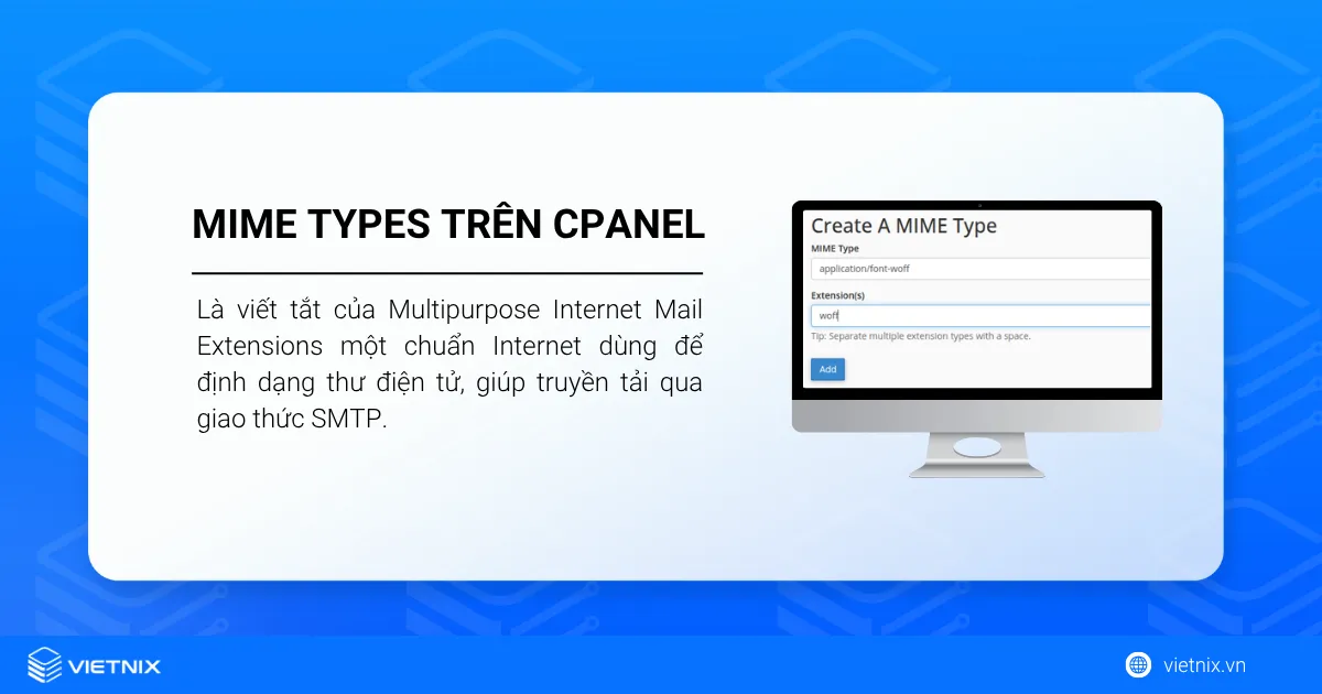 MIME Types trên cPanel là gì