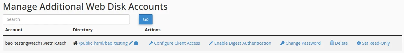 Hướng dẫn sử dụng User Manager trên cPanel
