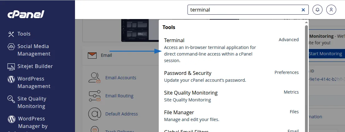bước 1 sửa lỗi mất quyền Admin trong WordPress