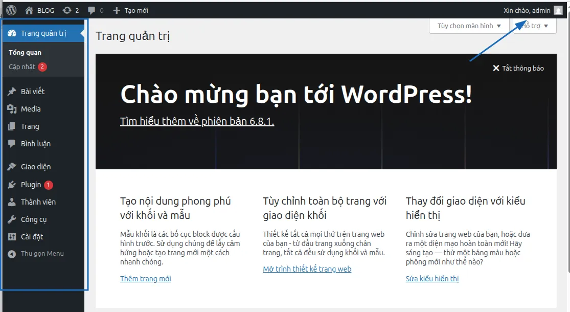 bước 3 sửa lỗi mất quyền Admin trong WordPress