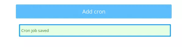 Xác nhận tạo Cron Jobs trên CyberPanel thành công 