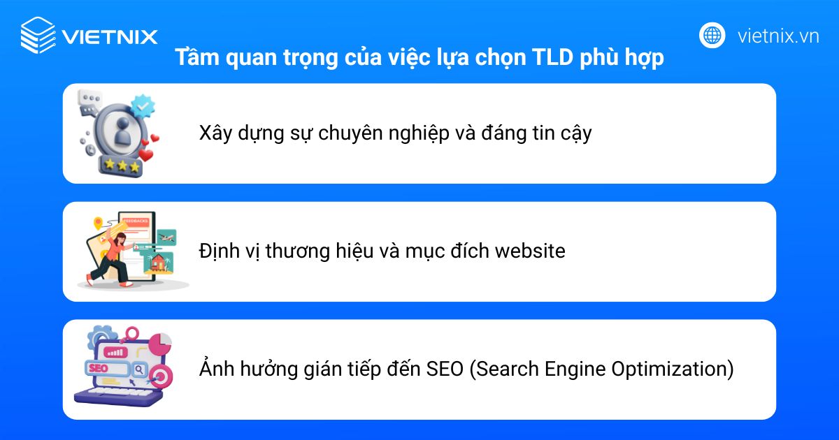 Tên miền cấp cao nhất (TLD) là gì? Tổng hợp những điều cần biết 17 Tầm quan trọng của việc lựa chọn TLD phù hợp