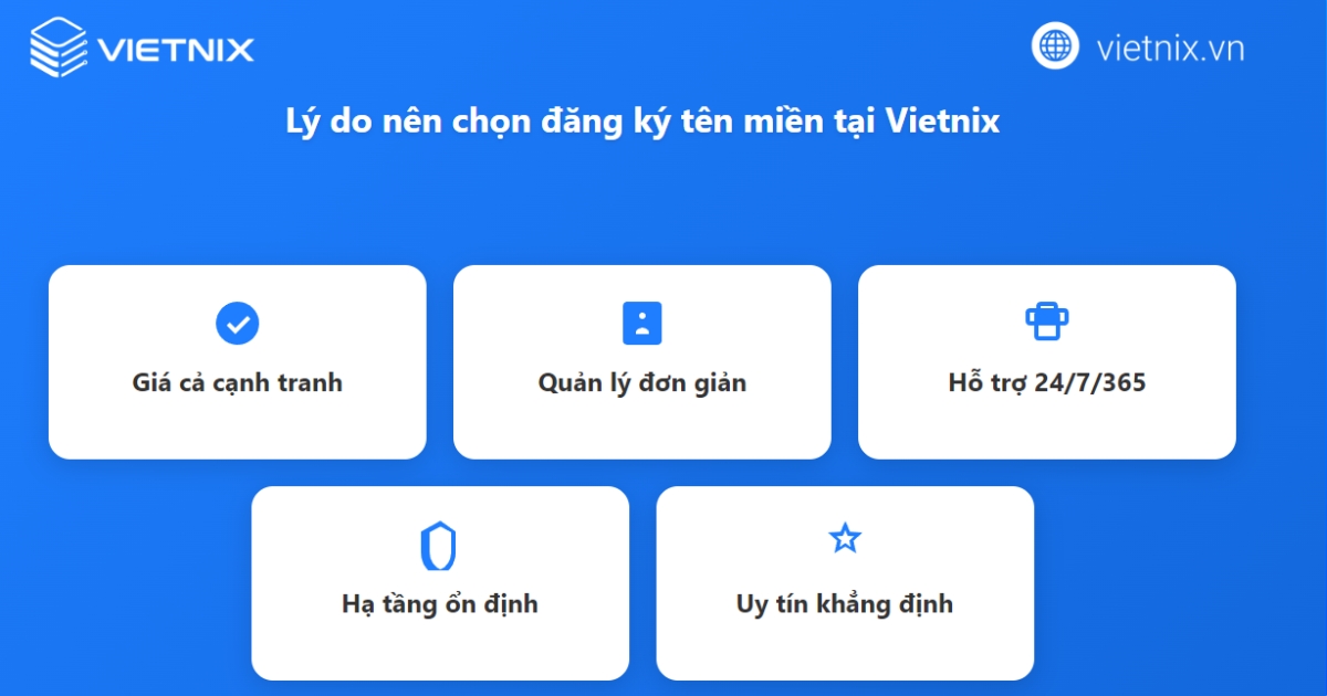 Lý do nên đăng ký tên miền tại Vietnix