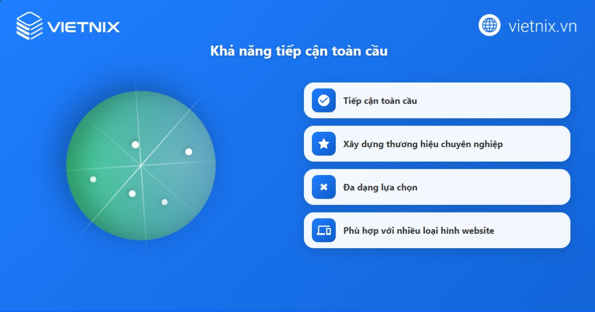 Sử dụng tên miền quốc tế mang lại nhiều lợi ích nổi bật