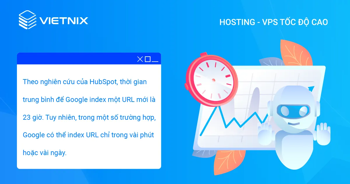 Thời gian Google index một URL mới là bao lâu?