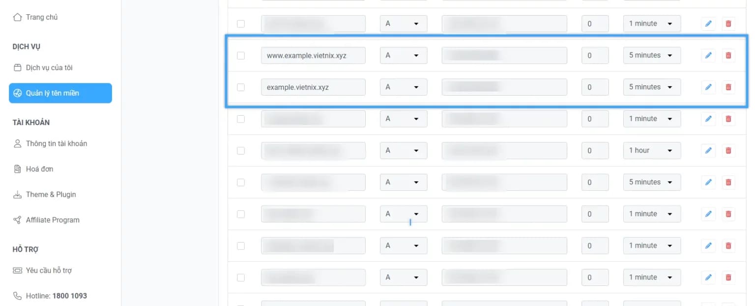 Cách trỏ tên miền về hosting bằng Nameserver & Record A 48 tro ten mien ve hosting 7