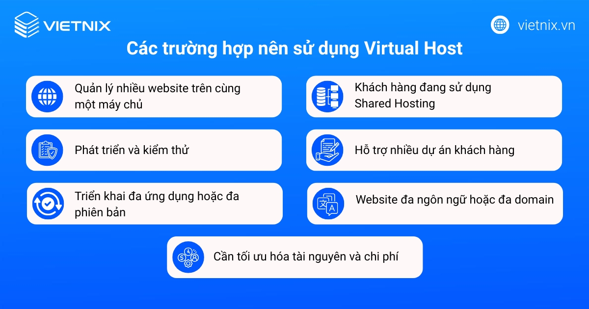 Virtual Hosts là gì? Cách tạo và cấu hình Virtual Host trên Apache chi tiết 56 Các trường hợp nên sử dụng Virtual Host