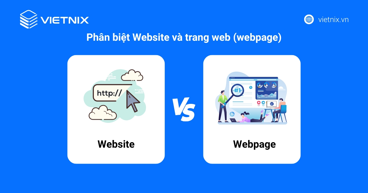 Khác biệt giữa website và trang web