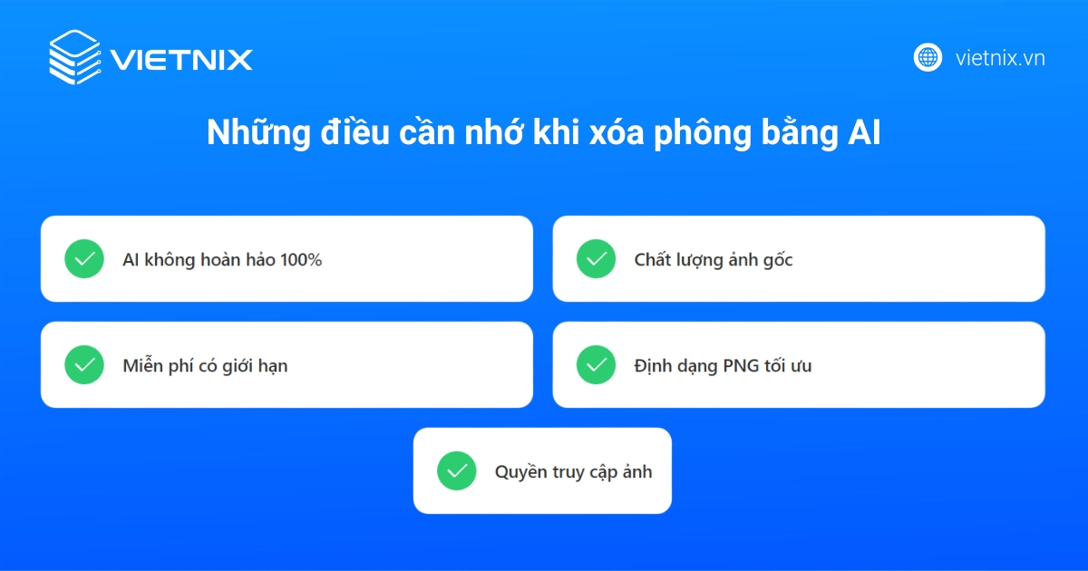 Top 5 website xóa phông online miễn phí bằng AI tốt nhất 57 Lưu ý khi sử dụng AI xóa phông