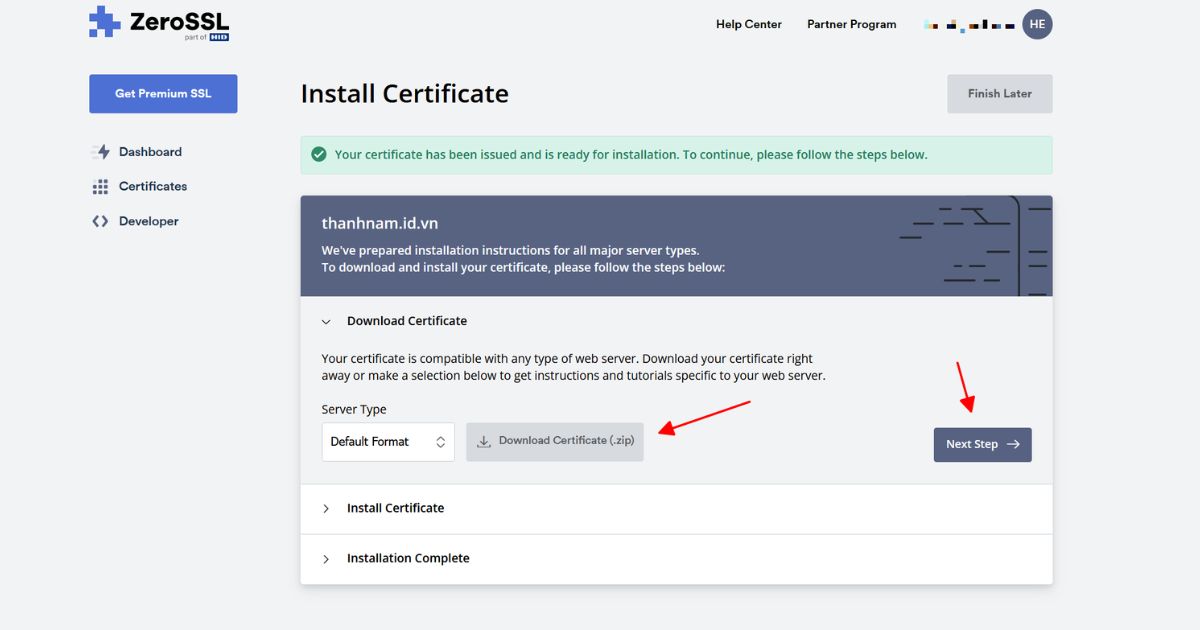 Zero SSL là gì? Có an toàn không? Cách lấy SSL miễn phí 53 zero ssl 11