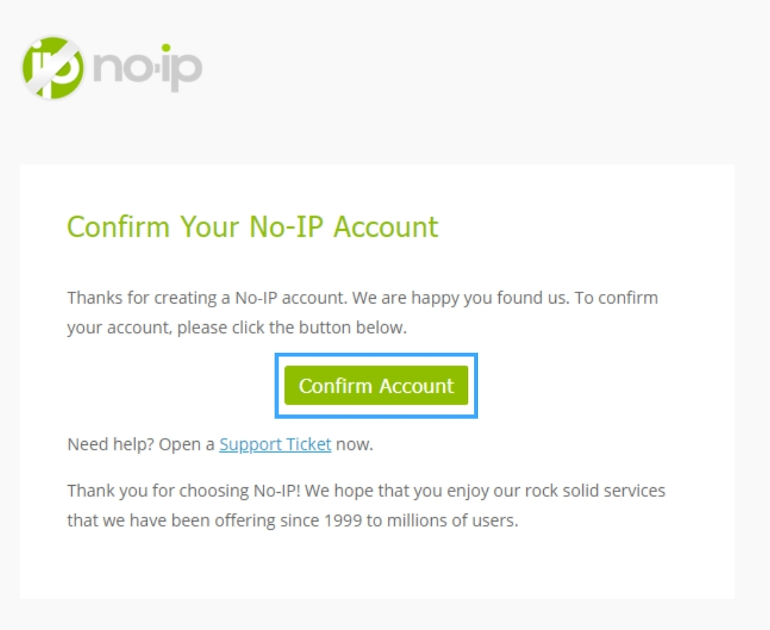 Xác nhận địa chỉ email để kích hoạt tài khoản