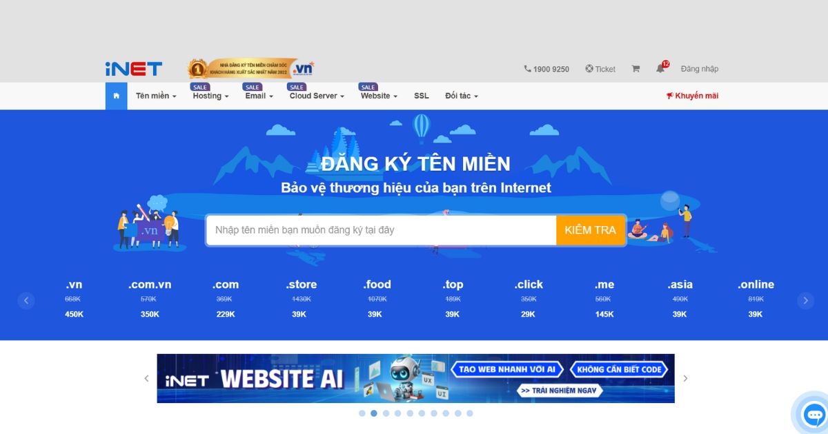 Định giá tên miền là gì? 7 cách thẩm định giá trị hiệu quả nhất 76 9.1. iNET Domain Valuation